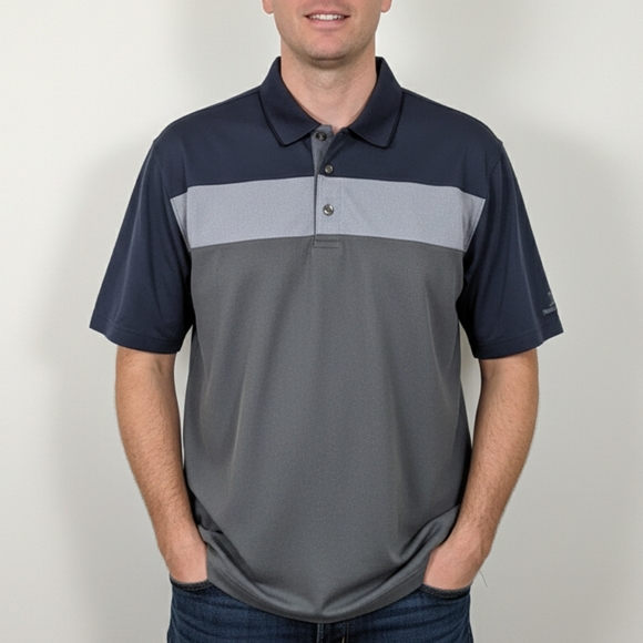 Pebble Beach Other - Pebble Beach Men's Colorblock Three Button Short Sleeve Polo Shirt Size XL
